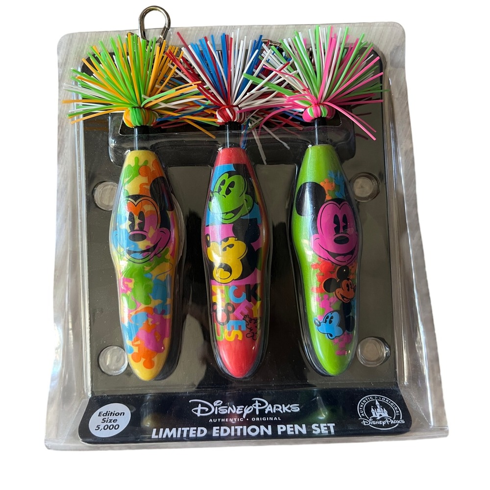 Disney Parks Limited Edition Mickey Mouse Kooky Pen Set Kollection 5000
